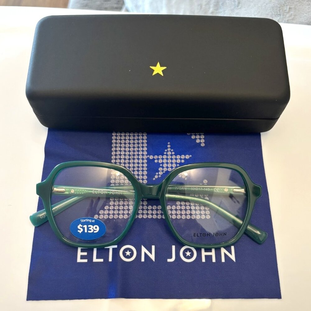 Elton John blue light glasses